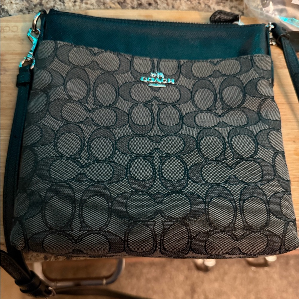 Coach Black and Gray Crossbody Bag